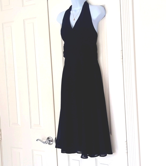 Connected Apparel black halter top dress - Picture 1 of 7